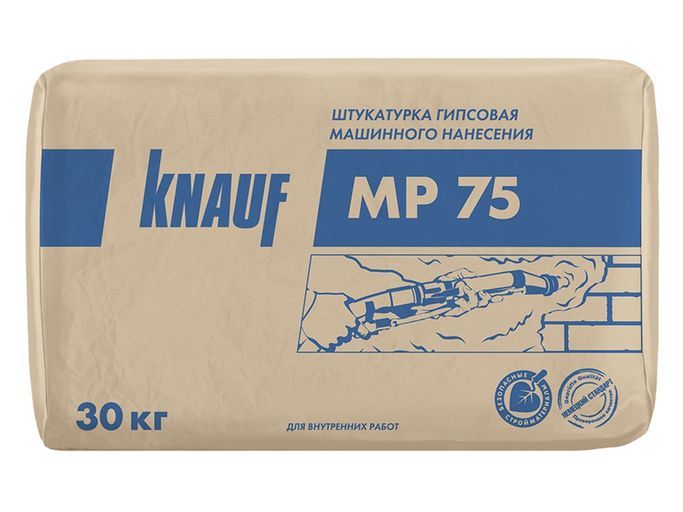 Штукатурка гипсовая машинного нанесения Knauf MP 75 30 кг